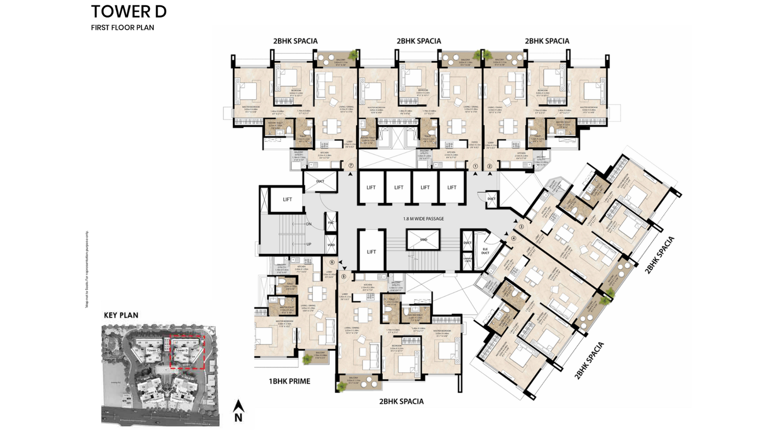 Mahindra-Nestalgia-Typical-Floor-Plan- D Wing